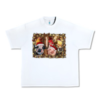 White christmas farm animals Urban Heavy Tee - RanaPortraitStore