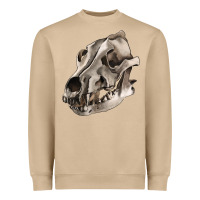 Mushroom Wolf skull Heavyweight Sweatshirt - RanaPortraitStore