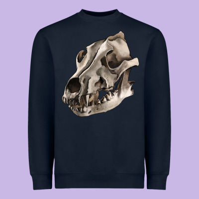 Heavyweight Sweatshirt Wolf skull