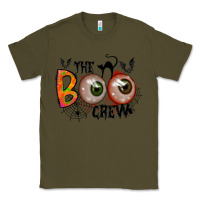 Army Green the boo crew Classic Tee - RacoonDesign