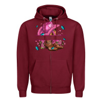 Burgundy pink cowgirl hat and roses Zipper Hoodie - AdoDesignShop