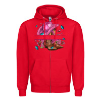 Red pink cowgirl hat and roses Zipper Hoodie - AdoDesignShop