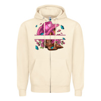 Sandshell pink cowgirl hat and roses Zipper Hoodie - AdoDesignShop