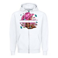 White pink cowgirl hat and roses Zipper Hoodie - AdoDesignShop