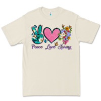 Bone peace love springwith flowers and butterfly Premium Tee - Artiststas