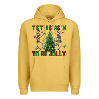 Antique Gold Tis' the season to be Jolly Premium Hoodie - NancyCooperArtShop
