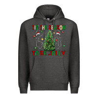 Charcoal Heather Tis' the season to be Jolly Premium Hoodie - NancyCooperArtShop