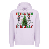 Lilac Tis' the season to be Jolly Premium Hoodie - NancyCooperArtShop