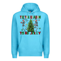Ocean Blue Tis' the season to be Jolly Premium Hoodie - NancyCooperArtShop