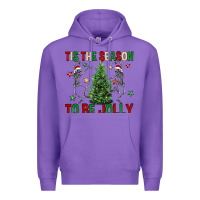 Purple Tis' the season to be Jolly Premium Hoodie - NancyCooperArtShop