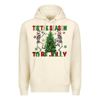 Sandshell Tis' the season to be Jolly Premium Hoodie - NancyCooperArtShop
