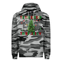 Slate Camo Tis' the season to be Jolly Premium Hoodie - NancyCooperArtShop