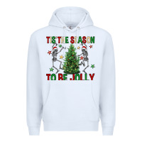 White Tis' the season to be Jolly Premium Hoodie - NancyCooperArtShop