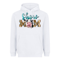 White Western Show Mom Holstein Heavyweight Hoodie - LillyAllenDesigns