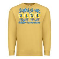 Antique Gold light it up Premium Sweatshirt - MaliasSmallBusiness