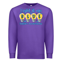 Purple light it up Premium Sweatshirt - MaliasSmallBusiness