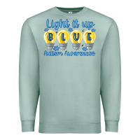 Seafoam light it up Premium Sweatshirt - MaliasSmallBusiness