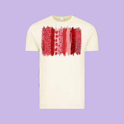 Valentine's Day Brushstroke Vintage Tee Designed By Ranaportraitstore