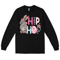 Black Easter Day Hip hop bunny Long Sleeve Tee - OliviaCreatesArt