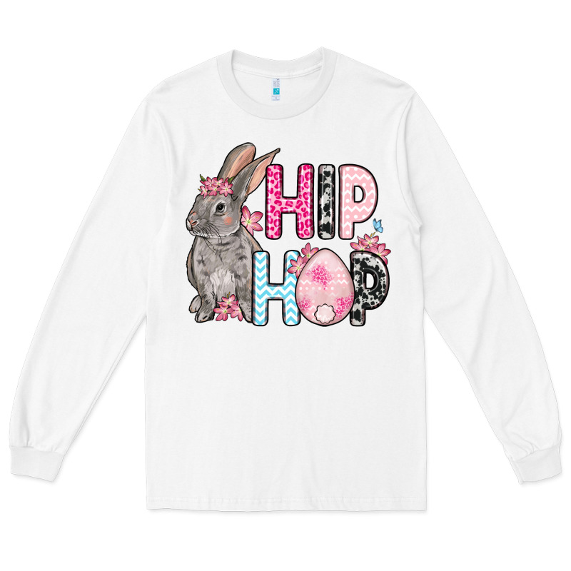 Easter Day Hip Hop Bunny Long Sleeve Tee by OliviaCreatesArt | Teevron