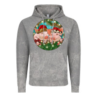 Cloud Rock Christmas Pigs Vintage Hoodie - RanaPortraitStore