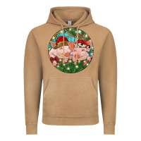 Vintage Camel Christmas Pigs Vintage Hoodie - RanaPortraitStore