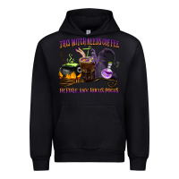 Black this witch needs coffee before any hocus pocus Urban Hoodie - BarkalooDesign