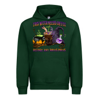 Forest Green this witch needs coffee before any hocus pocus Urban Hoodie - BarkalooDesign