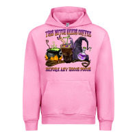 Fuchsia Pink this witch needs coffee before any hocus pocus Urban Hoodie - BarkalooDesign