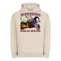 Pigment French Oak this witch needs coffee before any hocus pocus Urban Hoodie - BarkalooDesign