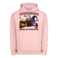Pigment Salmon this witch needs coffee before any hocus pocus Urban Hoodie - BarkalooDesign