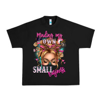 Black minding my own small business blonde messy bun Urban Heavy Tee - texasbilliewilder