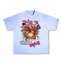 Grape Ice minding my own small business blonde messy bun Urban Heavy Tee - texasbilliewilder