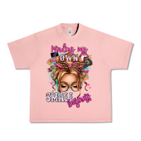 Salmon minding my own small business blonde messy bun Urban Heavy Tee - texasbilliewilder