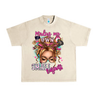 Sandshell minding my own small business blonde messy bun Urban Heavy Tee - texasbilliewilder
