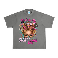 Tornado minding my own small business blonde messy bun Urban Heavy Tee - texasbilliewilder