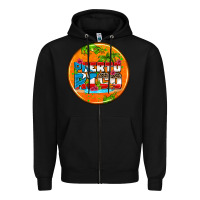 Black puerto rico coasters Zipper Hoodie - AdoDesignShop