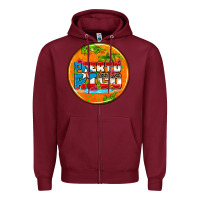 Burgundy puerto rico coasters Zipper Hoodie - AdoDesignShop