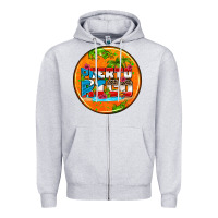 Heather Grey puerto rico coasters Zipper Hoodie - AdoDesignShop