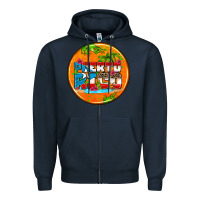 Navy puerto rico coasters Zipper Hoodie - AdoDesignShop