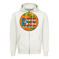Oatmeal Heather puerto rico coasters Zipper Hoodie - AdoDesignShop