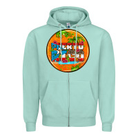 Seafoam puerto rico coasters Zipper Hoodie - AdoDesignShop