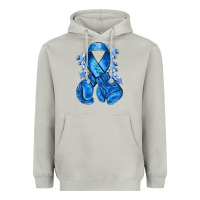 Moon Dust blueribbon with boxing gloves Heavyweight Hoodie - NancyCooperArtShop