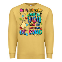Antique Gold in a world where you can be anything Premium Sweatshirt - MaliasSmallBusiness