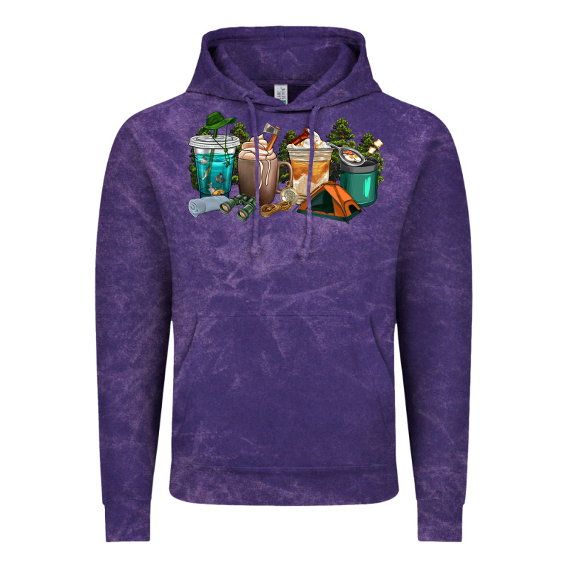 Camping Coffee Cups Vintage Hoodie by texasbilliewilder | Teevron