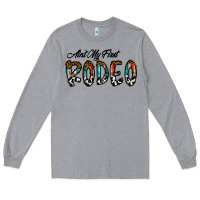 Heather Grey ain't my firstpsd Long Sleeve Tee - CowhideDigitalArt