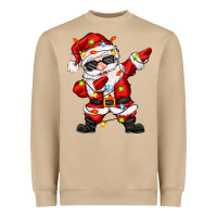 Mushroom dabbing santa with christmas lights Heavyweight Sweatshirt - Zillion Design Studio