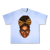 Grape Ice afro woman messy bun Urban Heavy Tee - texasbilliewilder