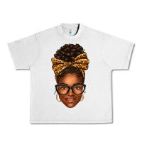 Lunar Rock afro woman messy bun Urban Heavy Tee - texasbilliewilder