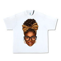 White afro woman messy bun Urban Heavy Tee - texasbilliewilder